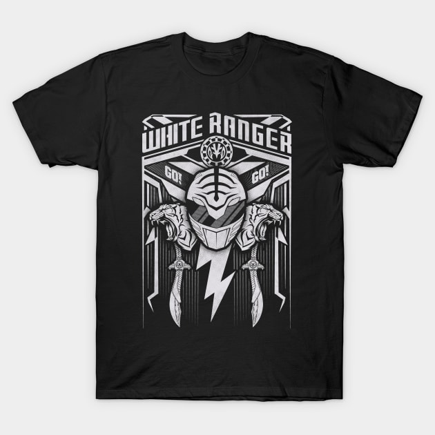 White Ranger T-Shirt by Arinesart